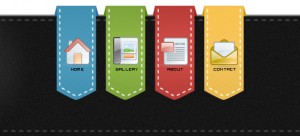 Ribbon Menu PSD Freebie