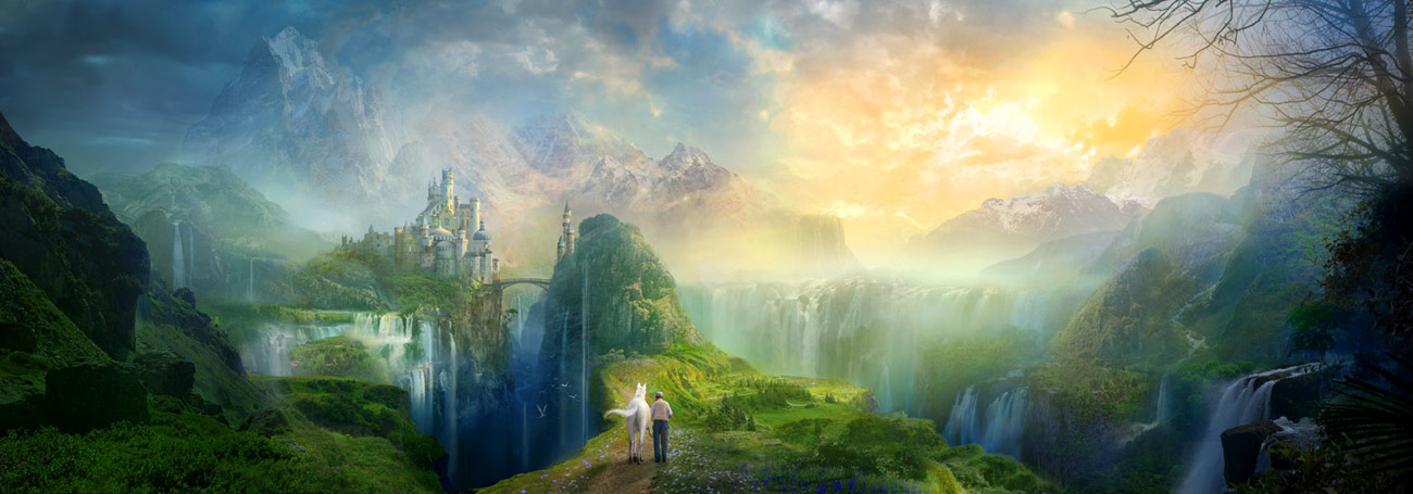 Utherworlds romantic castle illustration