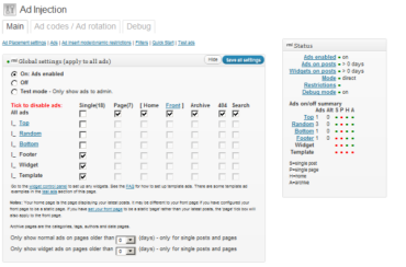 ad injection wordpress plugin