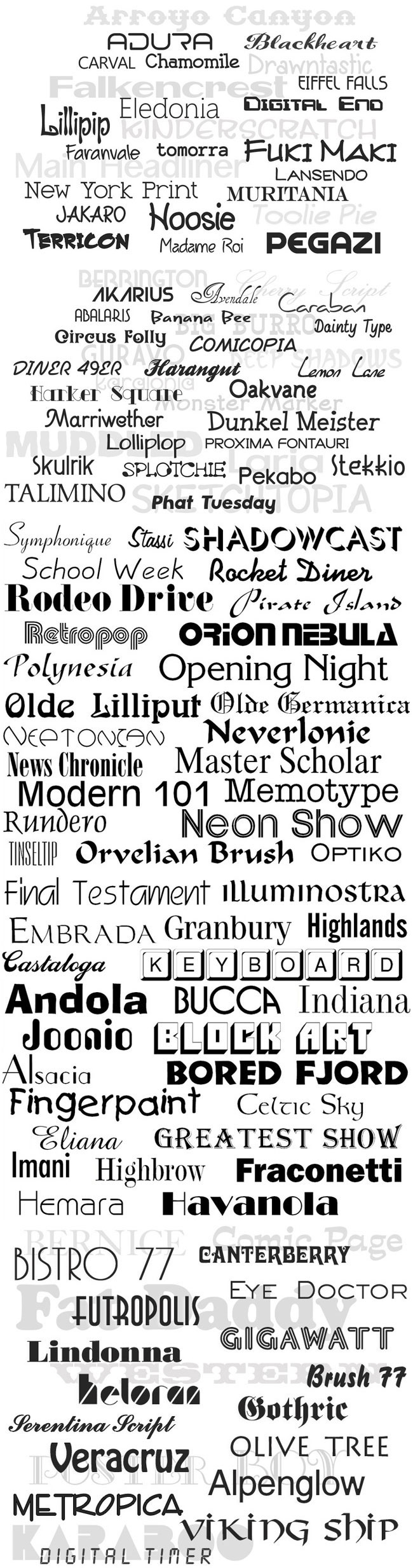 Unique fonts Bundle