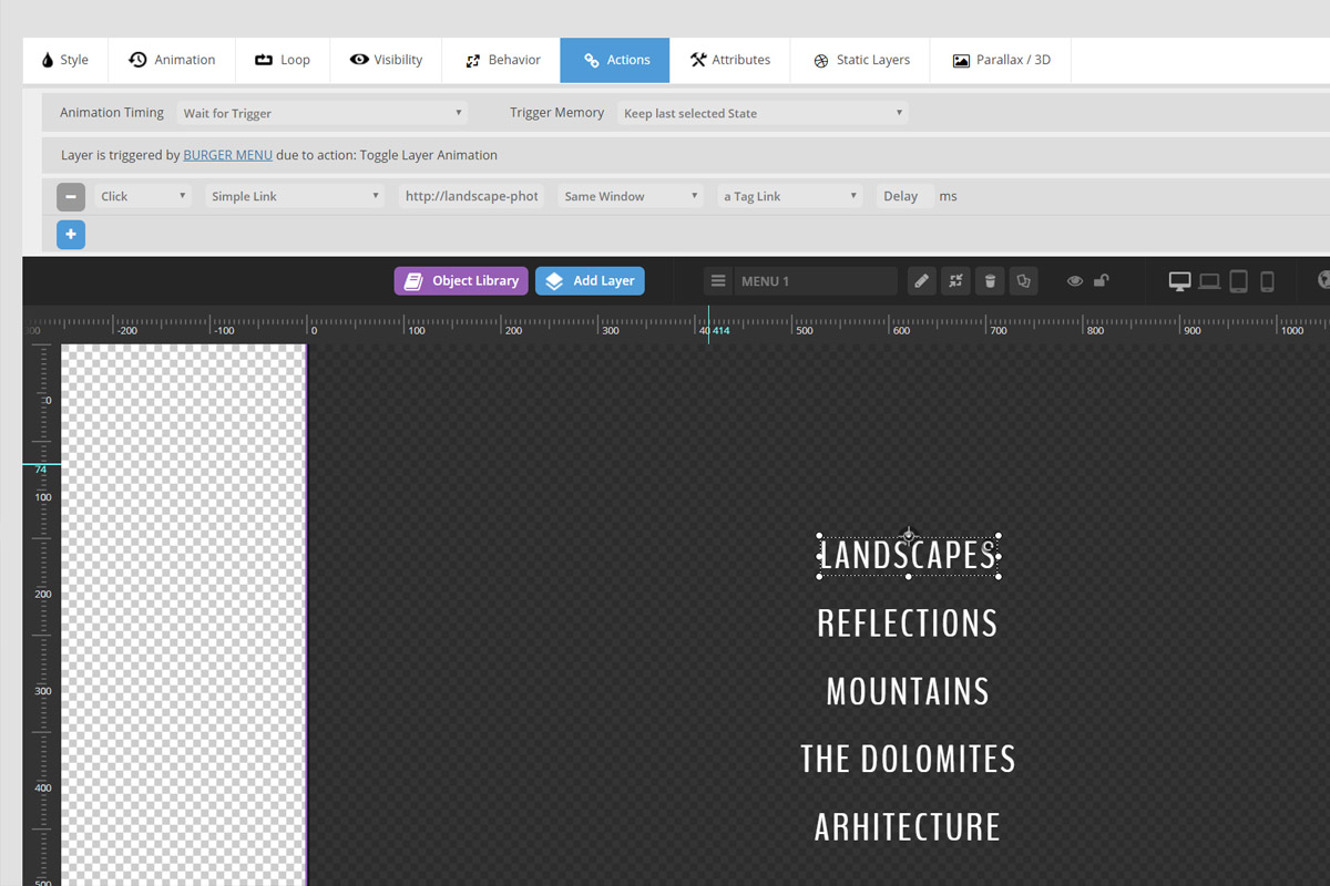 How to set up the main menu on the Revolution Slider - PremiumCoding